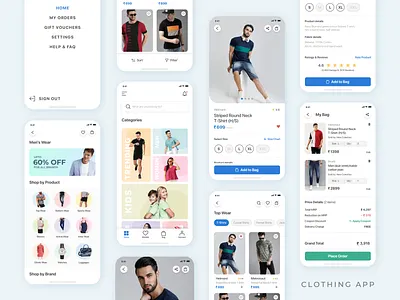 Clothing App app app design clothing clothing app clothing store ecommerce ecommerce app ecommerce design fashion fashion app mobile app mobile app design new trend shop shopping shopping app ui ui design uidesign uiux