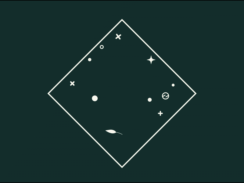 Floating! after effects aliens floating illustration leaves loop nature plants space spaceship ufo