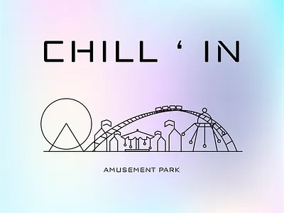 CHILL ' IN - Amusement Park abode illustrator adobe amusement amusement park clean design cotton candy design illustrator minimal tools whitespace
