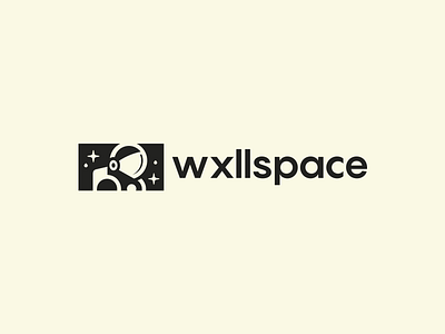 Wxllspace Logo Design artist astronaut astronauts brand clever design drop galaxy identity logo mark mural paint simple space star symbol wall wall art