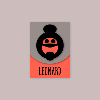 Leonard cartoon character design illustration illustrator vector