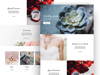 Online Jewellery Store Design branding creative design diamonds fashion graphic design jewellery photography ring shop store ui uidesign uxdesign webdesign wedding