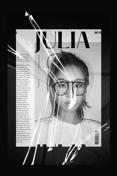 JULIA — Poster design grid layout photography typogaphy typography