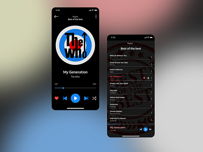 Music Player app design application black dark mode dark theme dark theme ui dark ui design minimal mobile mobile app mobile app design mobile application music music app music player player player app player application player ui