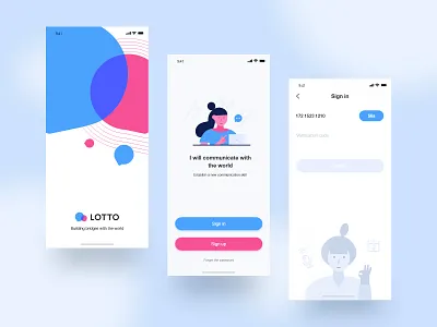 Social APPS app design illustration type typography ui ux