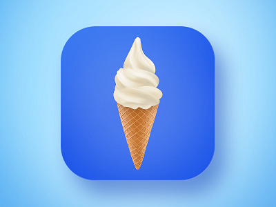 Ice Creamz Roll App icon app appstore aso blue casual game digital painting game gamedev hypercasualgames icecream icon iconapp illustration marketing design