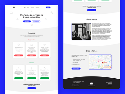 VPN Landing Page blue design figma landing page ui ui design