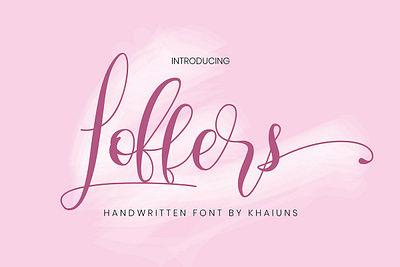 Free Loffers Handwritten Font bouncy calligraphy clean contemporary cool elegant fancy fonts fun hand drawn hand lettering handdrawn marker pen notebook playful retro sans script typography vintage