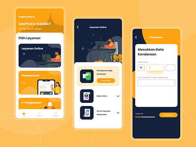 Tax Payment App UI Sakpole Revamp app design flat flat design flat ui flat ui design form ui minimalist design mobile app mobile ui tax payment app ui ux