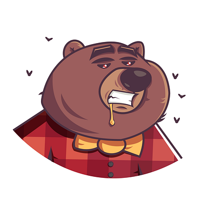 cool bear cartoon character characterdesign funny funny character illustration illustrator vector vectorart