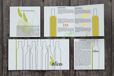 Oliva brochure branding design drawing graphicdesign green icon illustration minimal oliva olive oil typography vector