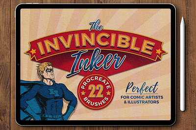 The Invincible Inker for Procreate brush brush set brushes creative design digital art flourish ink ink brush ink brushes inker paint painting procreate procreate brush procreate brushes procreate ink procreate ink brush procreate ink brushes texture