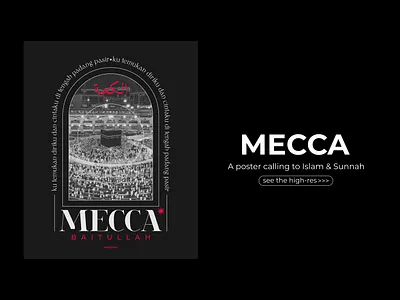 MECCA design indonesia indonesia designer islam poster poster art poster design typography