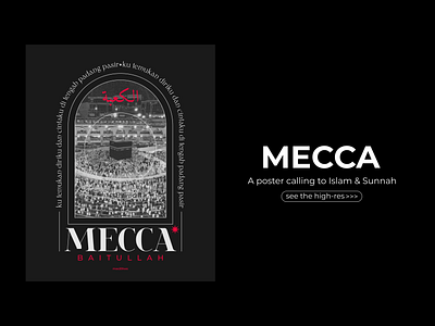 MECCA design indonesia indonesia designer islam poster poster art poster design typography