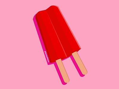 Morocho helado ice crema illustration ilustración polo red rojo vector venezuela