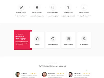 Website Design For Luggage Transfer Delivery Service branding delivery delivery app delivery logo delivery service design graphics design landing page design logo luggage transfer delivery luggage transfer delivery transfer ui ui design website website design
