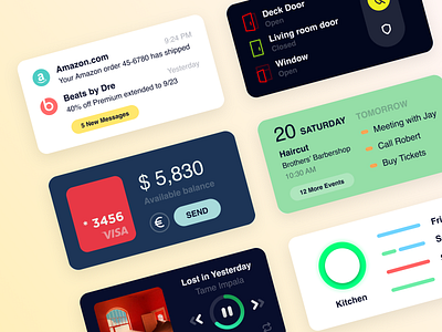 iOS 14 Widgets app design flat ios minimal mobile typography ui ux widget