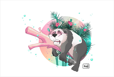 mornin' sunshine adobeillustration animalart animals design illutration iloveanimals panda vectorart vectorartist