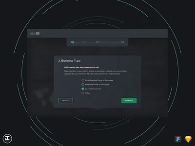 Apps 4 Digital Peace - Allsafe - Onboarding Experience app cyber cyber security cybersecurity dark dark mode dark theme dark ui design design inspiration form forms onboarding security security app tech technology ui united nations ux