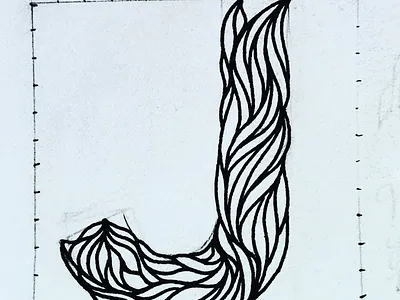 J alpha alphabet jackfruit juice lettering sketch