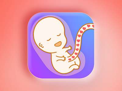 Icon - hyper casual game "Baby & Mom Idle 3D Simulator" aso baby game handdraw hypercasualgames icon illustration illustrator marketing design mom