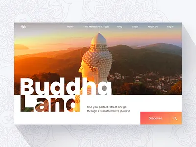 Meditation and yoga website concept app design design website meditation ui ux web website yoga