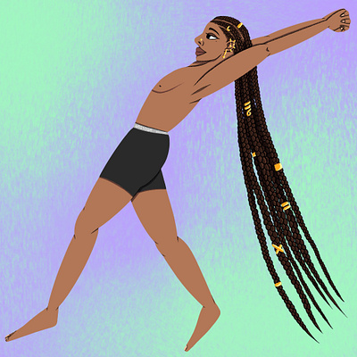 Don’t forget to stretch braids illustration