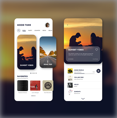 MUSIC app design ui