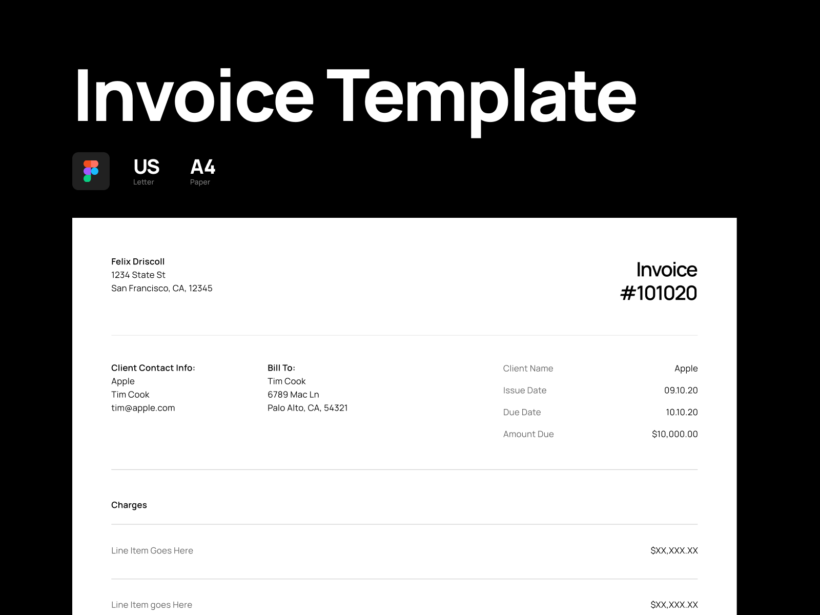 Example of Invoice Template