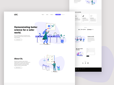 LGC (Sigma) | Web UI Design adobe illustrator adobe xd design flat design flat illustration grid layout illustration illustration art interface ui user interface user interface design ux vector visual design web design website website design