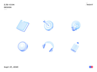 2 5D icon design 2.5d education isometric music ui