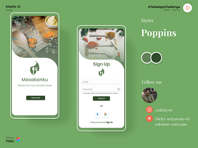 Sign Up Cooking Apps cookingapps mobileapps uidesigners user interface weeklyui