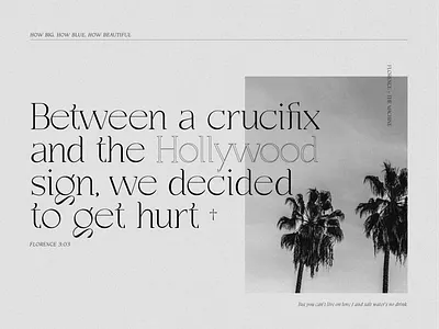 how big, how blue, how beautiful florence and the machine layout layout exploration music music design type typography