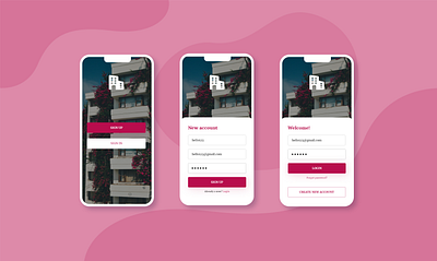 Sign in / Sign up UI account app ios login mobile design mobile ui register register form signin signup