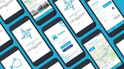 Carpool App car pool car pooldesign ui ux mobile app design mobility product design ui design ux desing