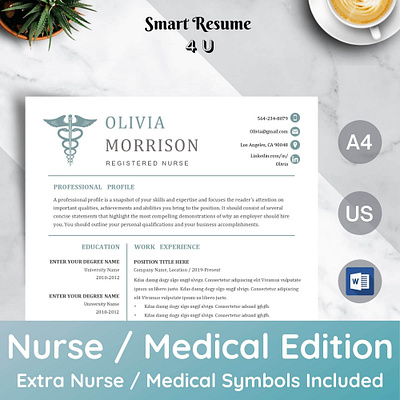 Nurse Resume Template Word and Cover Letter resume template