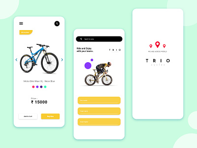 Bikes Selling App Concept app design app ui bikes ui company ecommerce app ecommerce business ecommerce design ecommerce shop ui concept uidesign uiux ux research