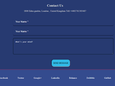 Web Design with responsive contact. web design uiux design