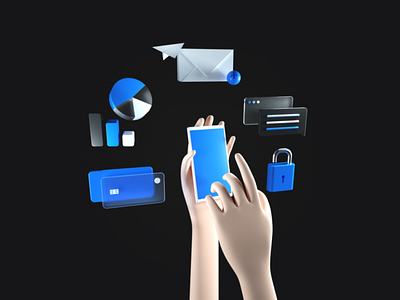 UX / UI | 3D 3d app app 3d c4d cinema 4d design octane prototype ui ux uxui