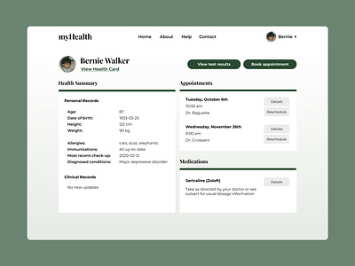 006 User Profile 006 dailyui green profile user