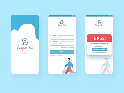 Market Finder APP UI adobe xd app blue lightblue market mercado ui ux uxui