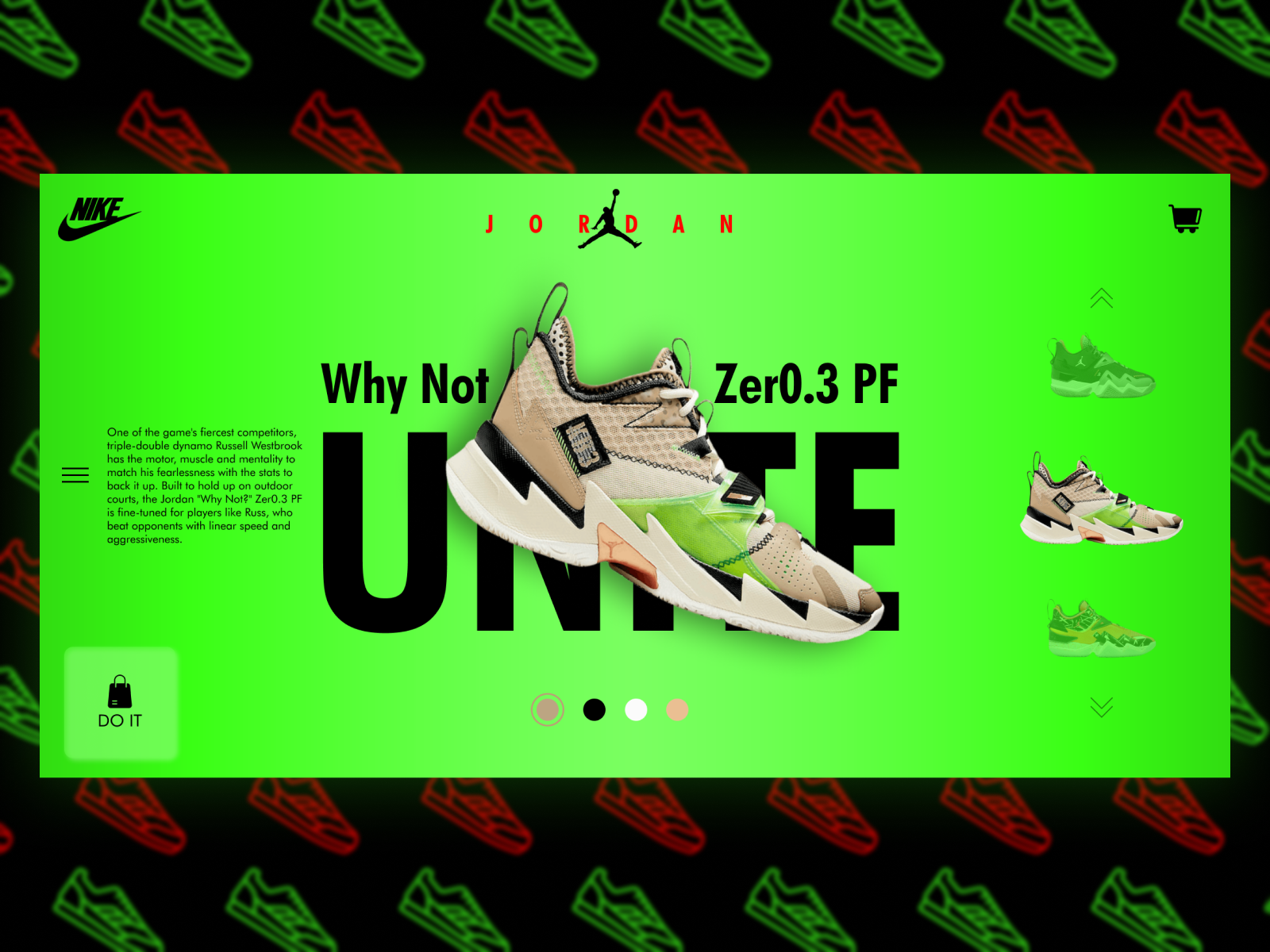 Example of Nike Jordan Why Not Zer0.3 PF UNITE