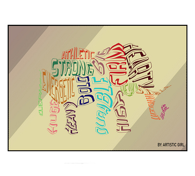 TYPOGRAPHY animal art design icon illustration typography words