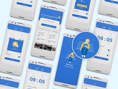 Wake up design simple startup ui