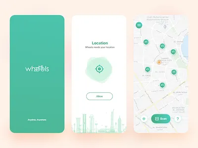 Wheels app bicycle book electric bike ui wheels