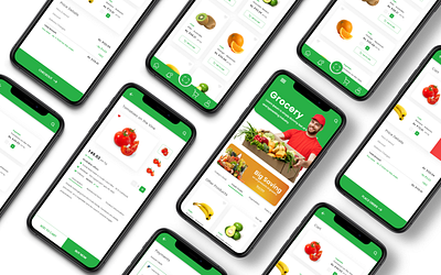 Grocery App Design app branding design minimal ui ux