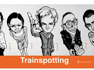 Trainspotting Art digital illustration graphic art graphic artist graphic design illustration illustrator mural art trainspotting vector イラストレーター グラフィックデザイン