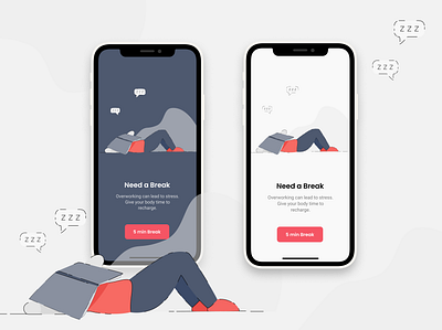 Break Ui design app design app ui brand branding clean ui clean ui design clean ui ux design figma illustraion illustrator ios minimal minimal ui mobile ui red ui ui design ui illustration