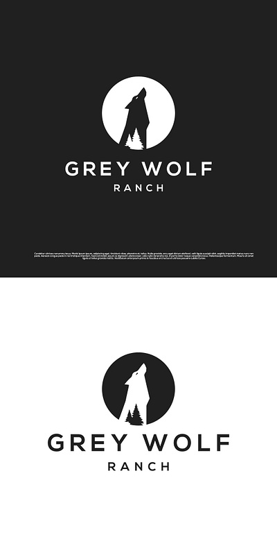 Wolf farm app branding design illustration logo minimal typography vector