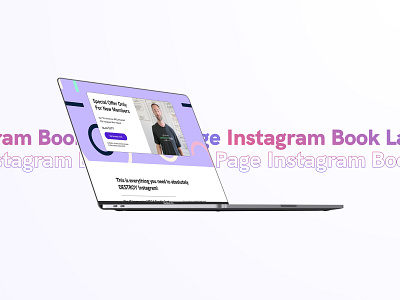 Instagram Book Landing Page adobe xd booking course figma ig instagram instagram banner instagram book instagram book instagram post instagram stories instagram story instagram template landing landing page photoshop sketch